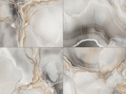  现代 新中式 轻奢地面奢石玉石大理石拼花 