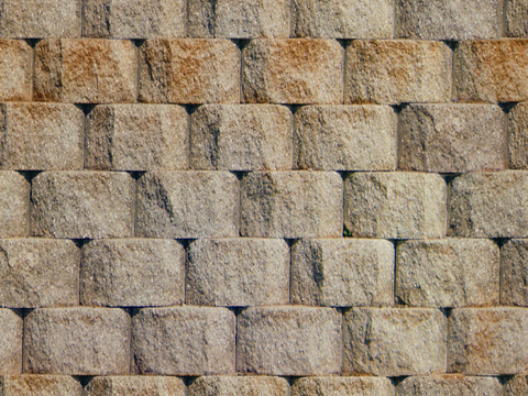  文化石 黄色 砌石墙 凹凸砖 