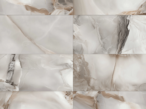  现代 新中式 轻奢地面奢石玉石大理石拼花 