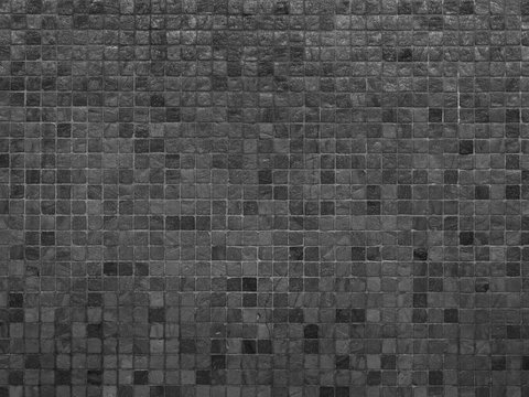  黑色超清马赛克瓷砖贴图 
