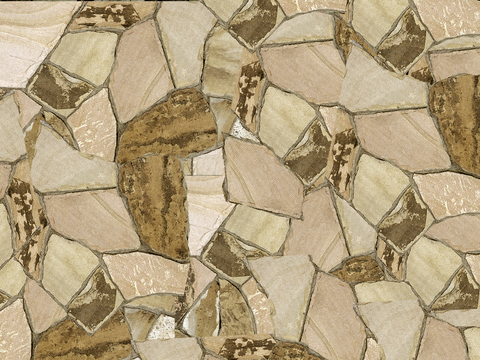  文化石 黄色 碎石 瓷砖 地面 