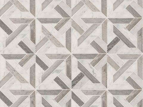  无缝现代大理石石材几何拼接拼花图案瓷砖地砖墙砖 