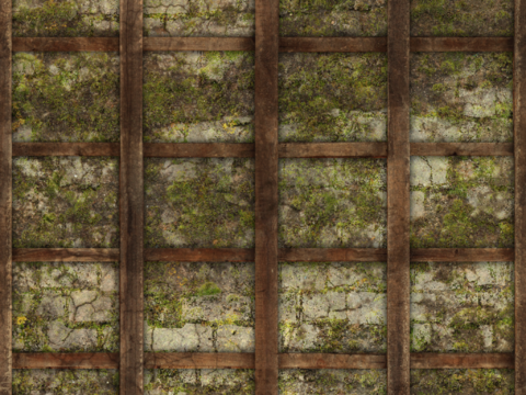  凹凸脏旧污渍地面墙面 