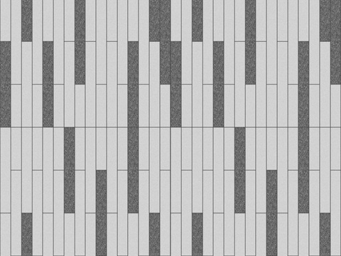  室外跳色错缝铺装 