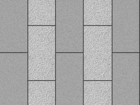 灰色错缝砖广场铺地 景观铺装 