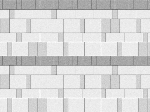  跳色室外错缝景观铺装 