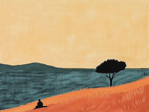  现代美式中古艺术油画 