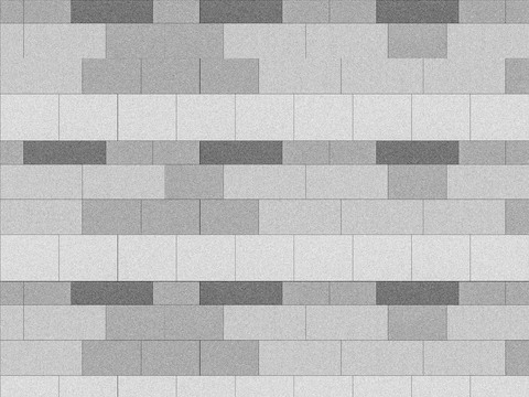  现代景观跳色拼缝铺装 