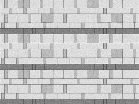  现代景观铺装 跳色错缝砖 广场砖 