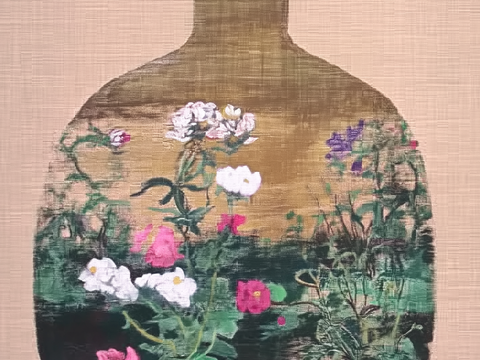  中式中古禅意挂画 