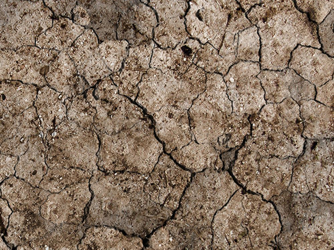  现代裂缝泥土地面 