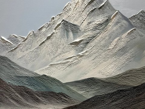  夏天的海油画风景装饰画贴图 