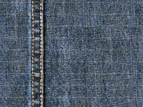  无缝蓝灰色牛仔裤布纹布料针织面料 