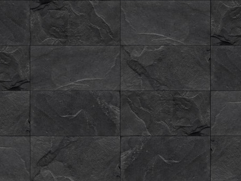  深色拼花文化石贴图 