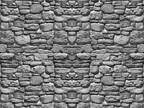  灰白色文化石墙面贴图 