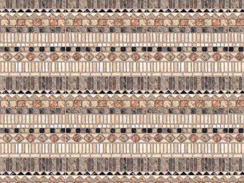  无缝石材马赛克拼花地砖人行道路地面广场铺贴 