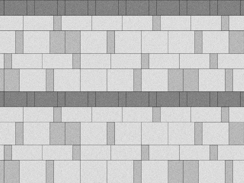  现代景观铺装 室外跳色错缝铺装 