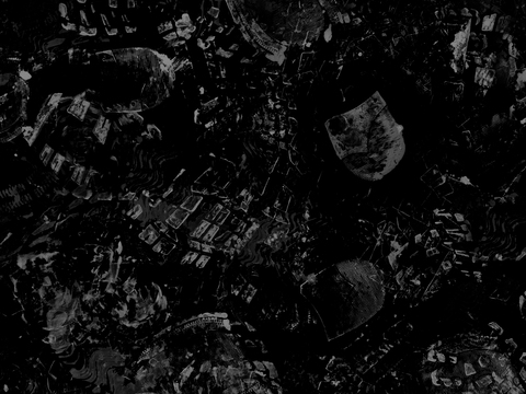  黑白凹凸高光遮罩脚印贴图 