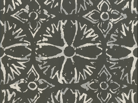  黑色现代花砖贴图 