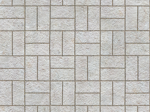  无缝大理石石材拼花地砖人行道路地面广场铺贴 