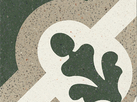  灰色现代简约水磨石花砖贴图 