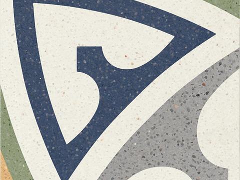  灰色现代简约水磨石花砖贴图 