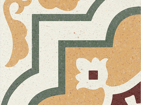  灰色现代简约水磨石花砖贴图 