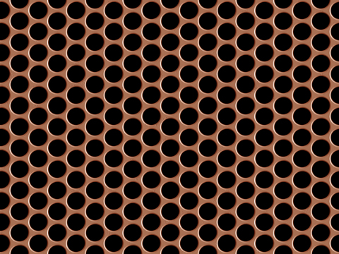  无缝古铜色冲孔板 