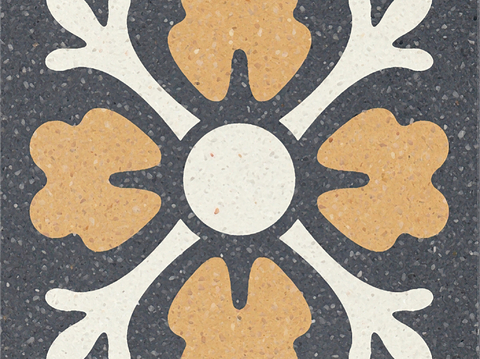  灰色现代简约水磨石花砖贴图 