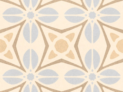  米色现代简约花砖贴图 