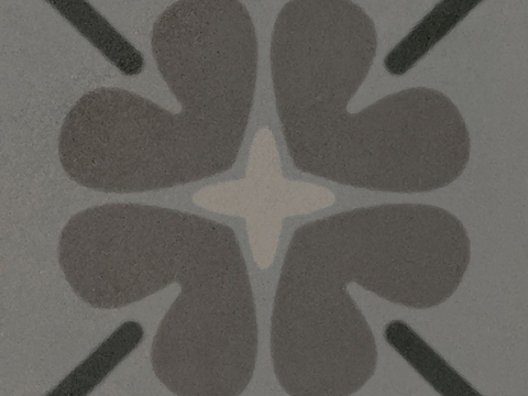  黑色现代简约花砖贴图 