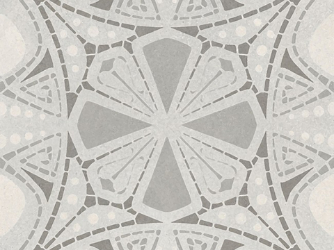  灰色现代简约花砖贴图 
