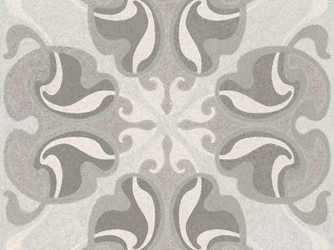  灰色现代简约花砖贴图 
