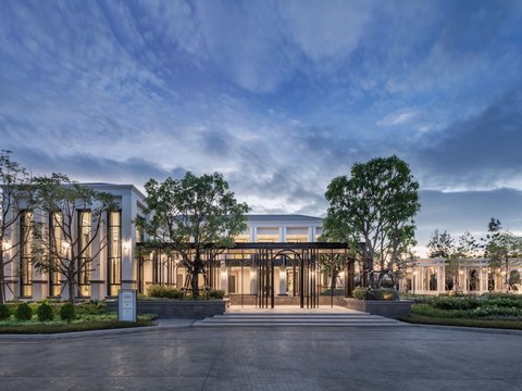  街景贴图_黄昏_环境贴图_外景_户外_城市贴图 