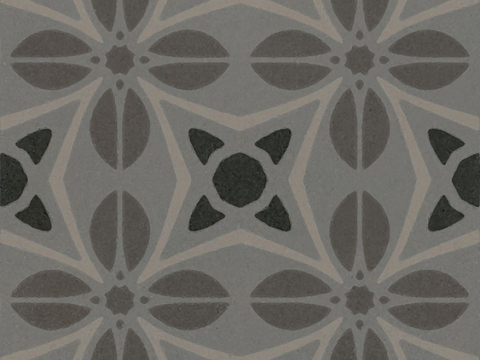  黑色现代简约花砖贴图 