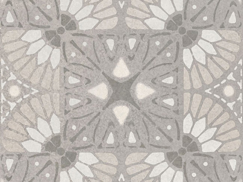 灰色现代简约花砖贴图 