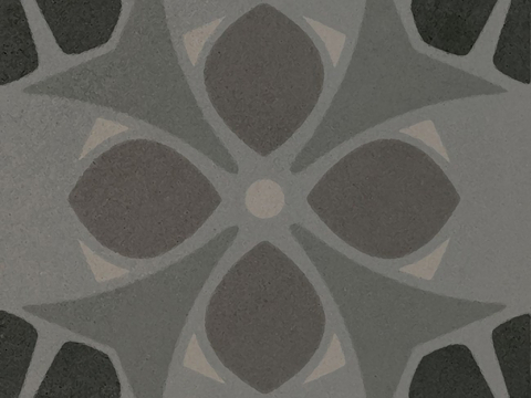  黑色现代简约花砖贴图 