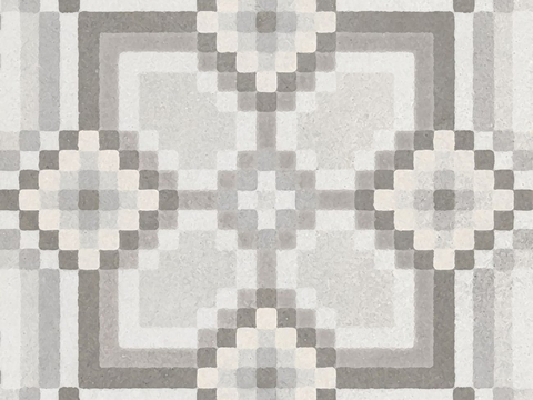  灰色现代简约花砖贴图 