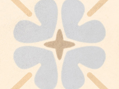  米色现代简约花砖贴图 