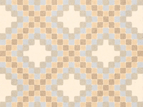  米色现代简约花砖贴图 