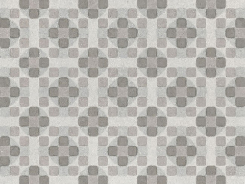  灰色现代简约花砖贴图 