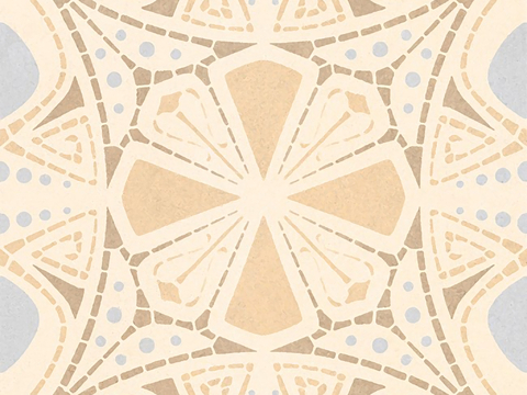  米色现代简约花砖贴图 