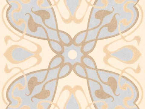  米色现代简约花砖贴图 