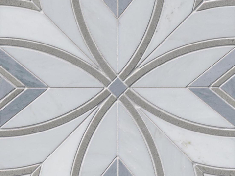  灰色现代简约石材拼花贴图 