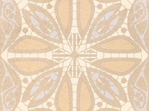  米色现代简约花砖贴图 