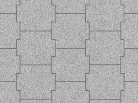  无缝水泥拼花地砖人行道路地面广场铺贴 