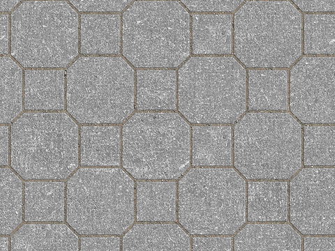  无缝水泥拼花地砖人行道路地面广场铺贴 