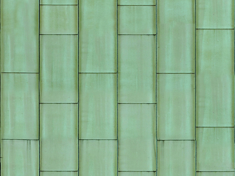  无缝建筑屋顶彩钢金属铁皮波浪瓦片 