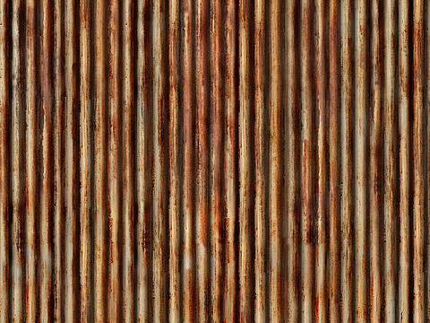  无缝建筑屋顶彩钢金属铁皮波浪瓦片 