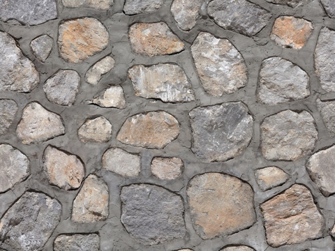  彩色文化石 户外石砖墙 